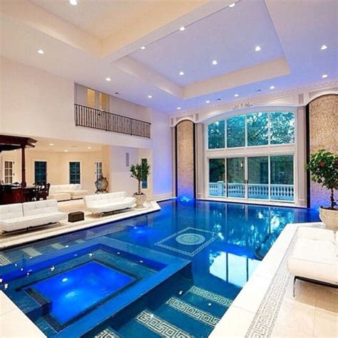 Indoor Pool Inside A Mansion Located Near New York City New York