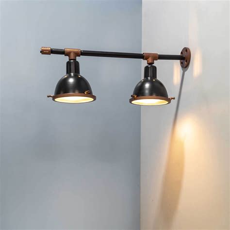 Tpf103 Mechanist Wall Mounted Bar And Cafe Light The Black Steel