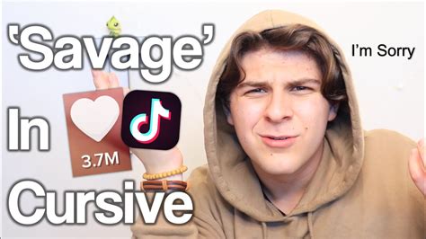 Maybe you would like to learn more about one of these? Singing TikTok Songs In Cursive to go Viral - YouTube