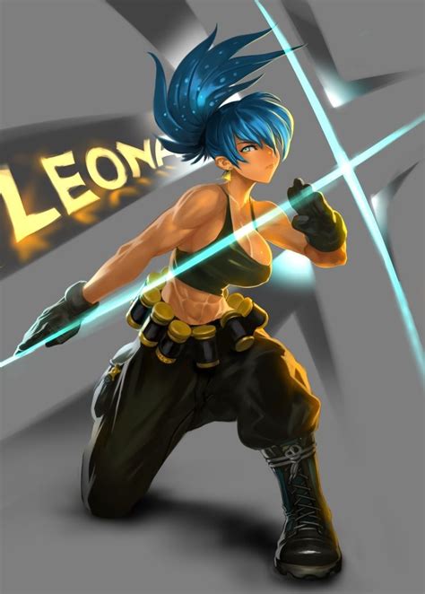Leona Heidern The King Of Fighters Series Artwork By Jintetsu King