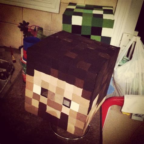 How To Make Minecraft Steve And Creeper Heads Minecraft Heads
