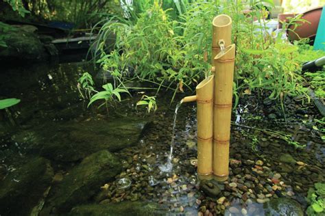 Aquascape Pouring Three Tier Bamboo Fountain With Pump Bamboo