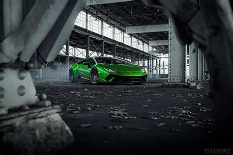 Green Lamborghini Huracan Sports Car Hd Wallpaper Pxfuel