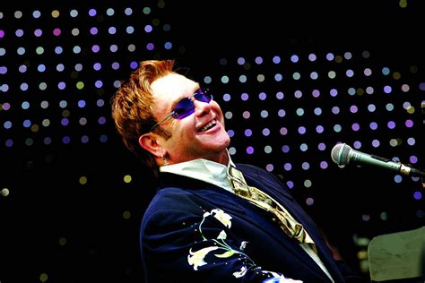 Download Elton John Happy Concert Smile Wallpaper
