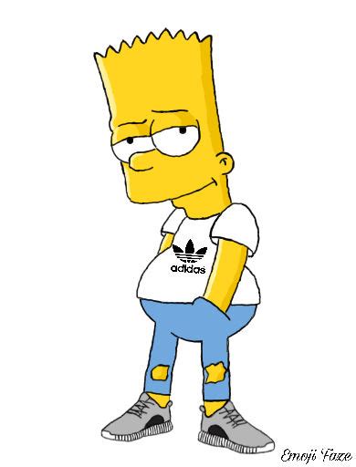 Bart Simpson Adidas Yeezy By Emojifaze On Deviantart