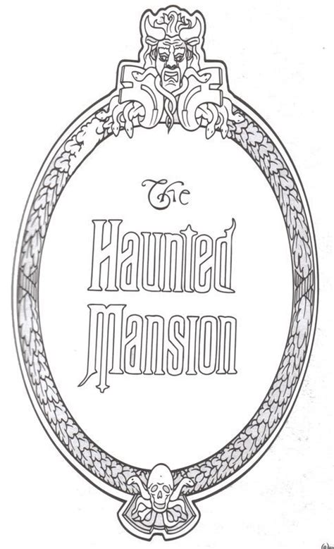 Haunted Mansion Coloring Page