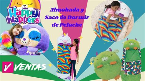 Happy Nappers la Almohada y Saco de Dormir de Peluche para niños YouTube