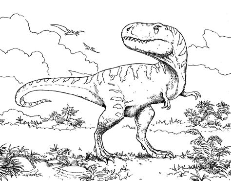 Realistic Dinosaur Coloring Pages At Getdrawings Free