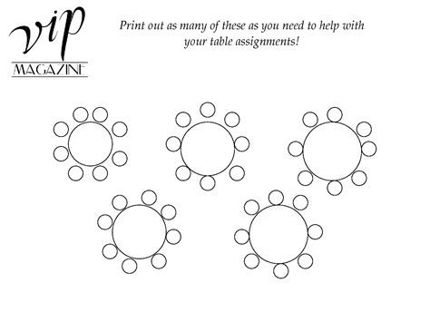 Wedding seating chart worksheet