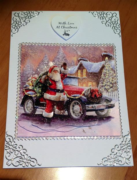 Decoupage Christmas Card Handmade Cards Decoupage Clever Topper