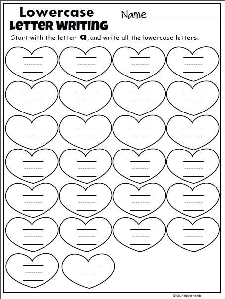 Free Valentines Day Letter Writing Worksheet For Kindergarten Made