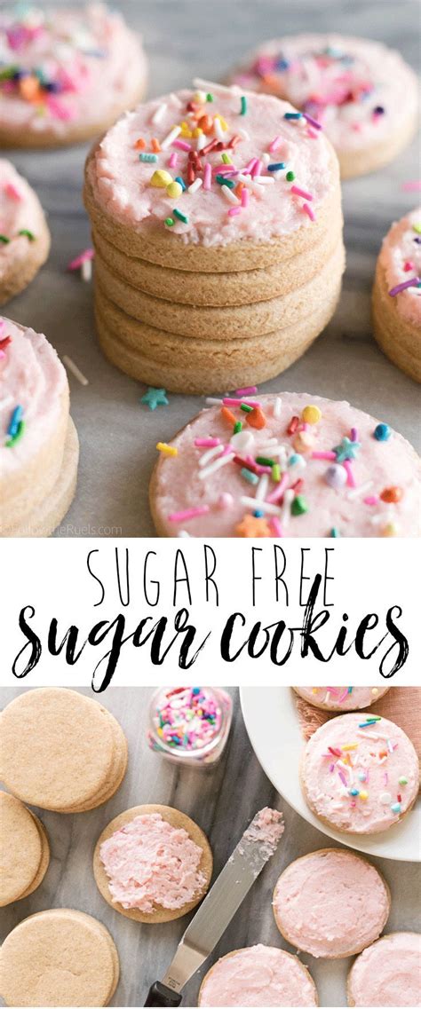 Cookies that don't have sugar, gluten, or refined sugar, and *don't* require an oven? Sugar-Free Sugar Cookies | Sugar free cookie recipes, Sugar free desserts, Sugar free recipes
