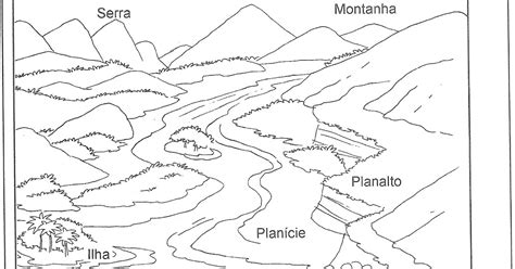 Rosearts Atividades Para Imprimir Diferentes Tipos De Relevo