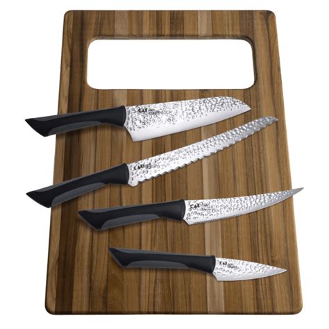 Meh Kai Luna Professional Knife Set With Sheaths And Cutting Board