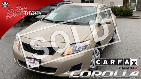 Sold Used 2009 Toyota Corolla Ce For Sale At Valley Toyota In