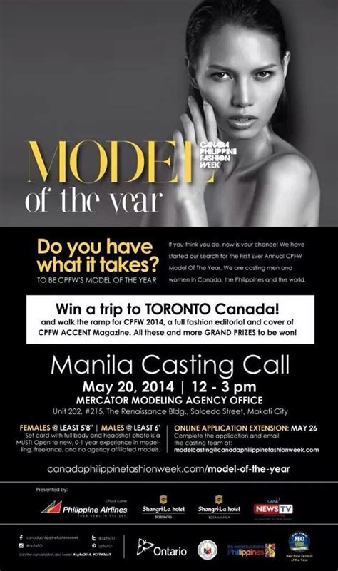 Sunday Specials Manila Casting Call For Model Of The Year
