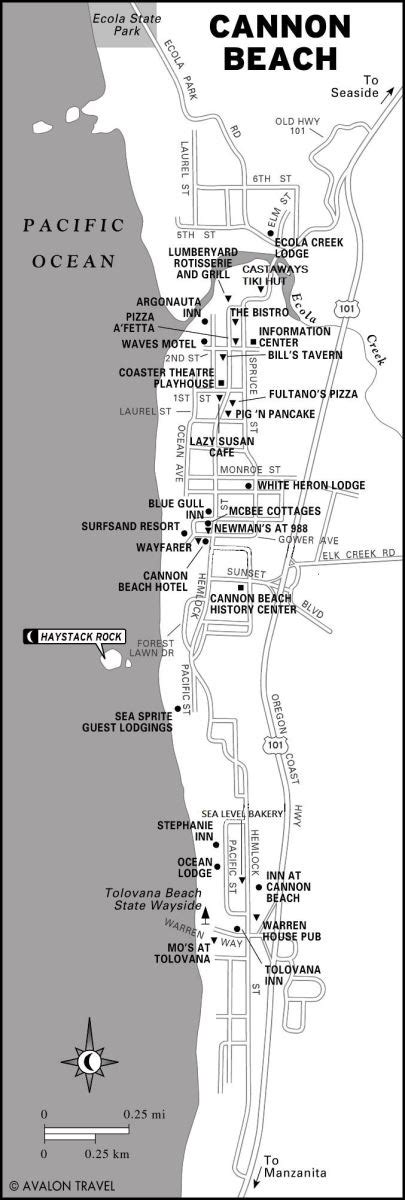 Area Map And Location Guide Visit Cannon Beach