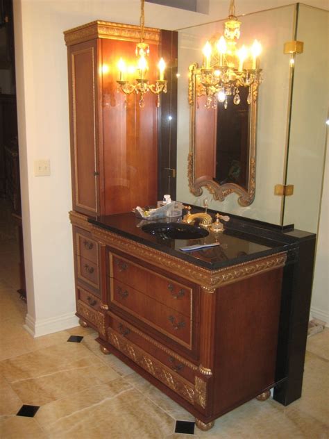 Sentient designs and creates luxury custom furniture made with solid wood, metal, stone, and glass for residential and commercial spaces. Custom Made Baroque Vanity by Pch Furniture & Design ...