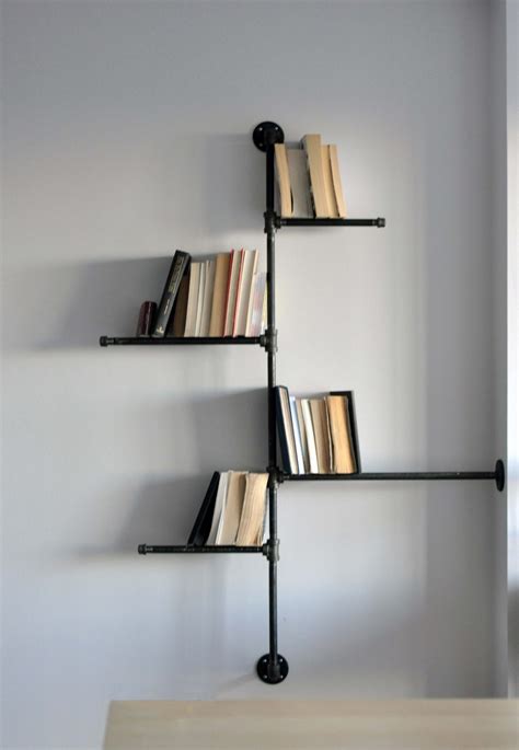 Storage shelf nordic style wall mount rack wrought iron magazine bookshelf art wall mounted shelf floating shelves modern style hanging wood bookshelf. Wall Mounted Book Shelves - Decor IdeasDecor Ideas