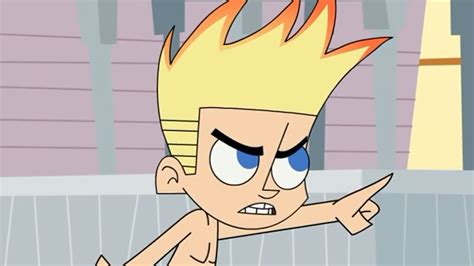 Shirtless Drawn Cartoon Babes Johnny Test In Swimming Trunks