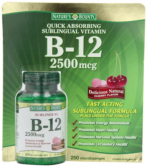 Vitamin B12 Supplement Tablets Sundown Naturals Vitamin B12 High