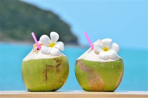 So why not upgrade this summertime drink 8. Coconut water - the perfect thirst quencher from the tropics