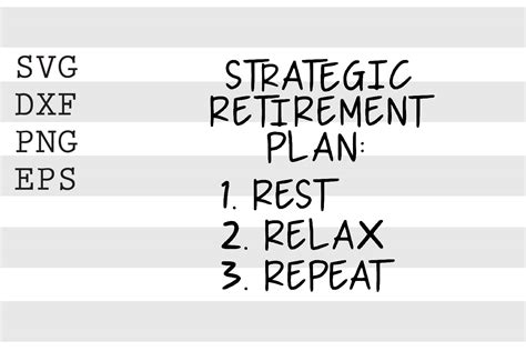 Strategic Retirement Plan Rest Relax Graphic By Spoonyprint