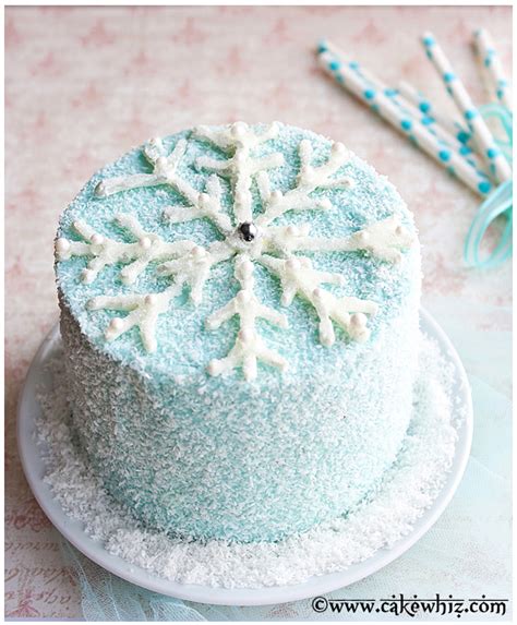 Decorate this birthday cake for a friend. Chocolate Snowflake Cake - CakeWhiz