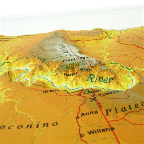 Arizona Raised Relief Map By Hubbard Scientific The Map Shop