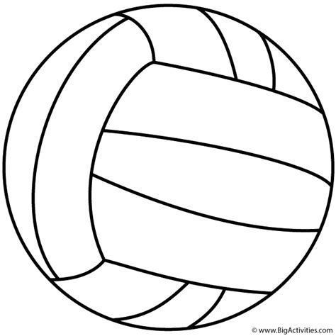 Subscribe to my free weekly newsletter — you'll be the first to know when i add new printable documents and templates to the freeprintable.net network of sites. Volleyball - Coloring Page (Sports) | Sports coloring ...