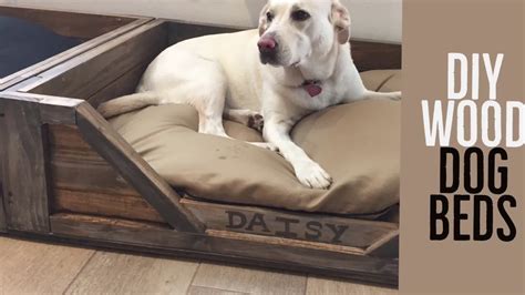 Diy Rustic Wood Dog Beds Your Dog Will Love These By Karen