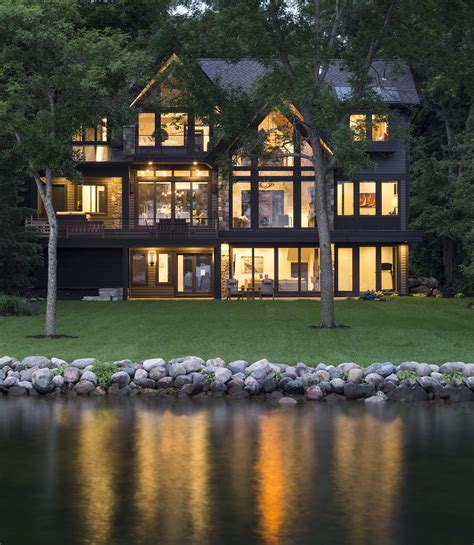 Lakeside Mountain Modern — Alexander Design Group Contemporary Lake