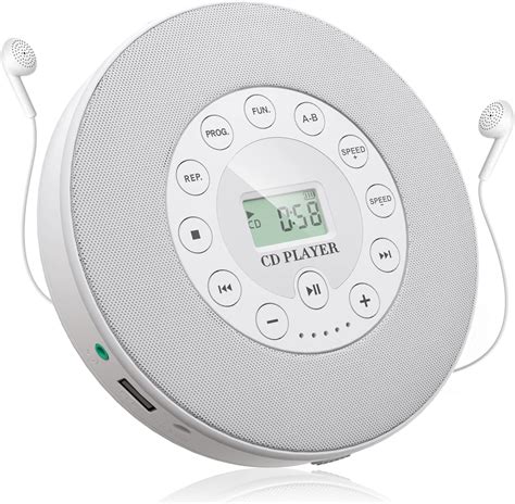 Buy Wokalon Portable Cd Player With Stereo Speakers Rechargeable Cd