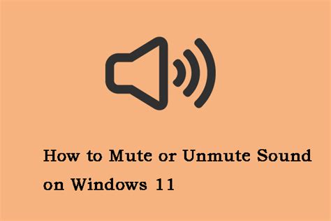 How To Mute Or Unmute Sound On Windows 11 Follow The Guide