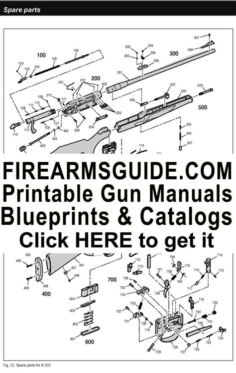 Printable Gun Manuals Blueprints Schematics And Catalogs