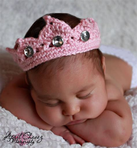 Newborn Princess Tiara Crown Pattern Great Photo Prop Or T Crown