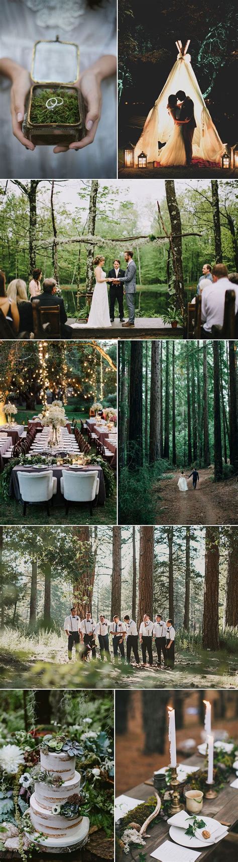 Ideas For Outdoor Forest Weddings More Wedding Goals Wedding Themes