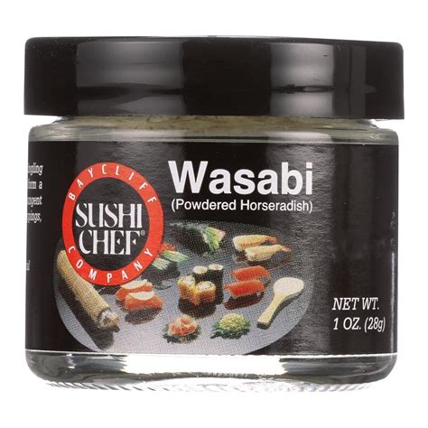 Sushi Chef Powder Wasabi Powdered 1 Oz Case Of 6