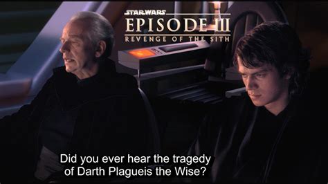 the tragedy of darth plagueis the wise [4k hdr] star wars revenge of the sith youtube