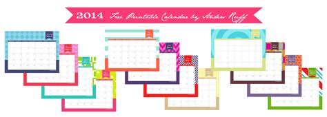 Customizable Printable Calendar Qualads
