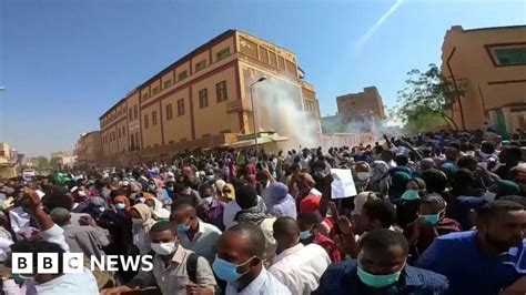 Tear Gas Used As Sudan Protests Continue