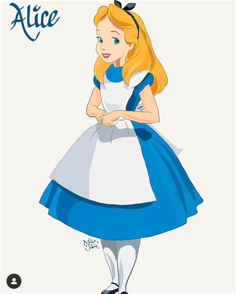 An Image Of Alice From The Animated Movie