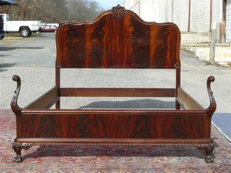Looking for an antique you can use to showcase fine china, curios, or valuables? Antique 1940s Flame Mahogany Chippendale Bedroom Set (With ...