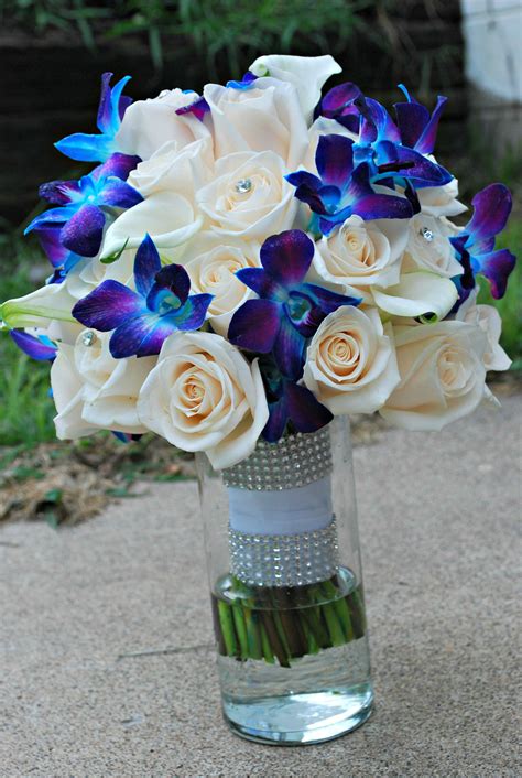 See more ideas about purple bouquets, wedding bouquets, wedding flowers. Pin by KMB Floral on My Brides Bouquets | Blue wedding ...