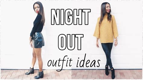 Night Out Outfit Ideas ♡ Girls Night Out Dinner Etc Youtube