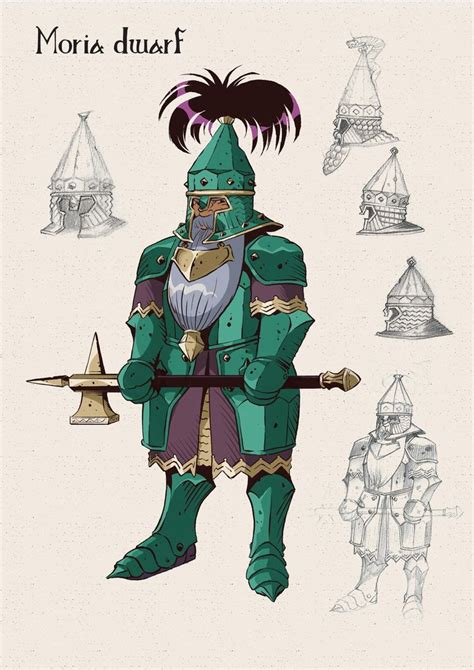 Moria Dwarf Azed In 2023 Fantasy Character Design Concept Art