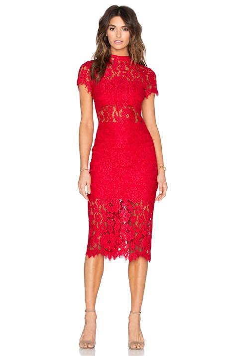 All products (245) sort by. Lyst - Alexis Leona Lace Dress in Red