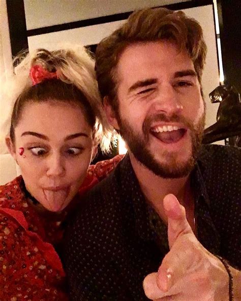 Miley Cyrus Posts Valentines Day Picture Of Liam Hemsworth In A Dress