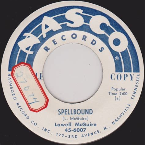 Lowell McGuire - Spellbound / Leave My Girlie Alone | Discogs