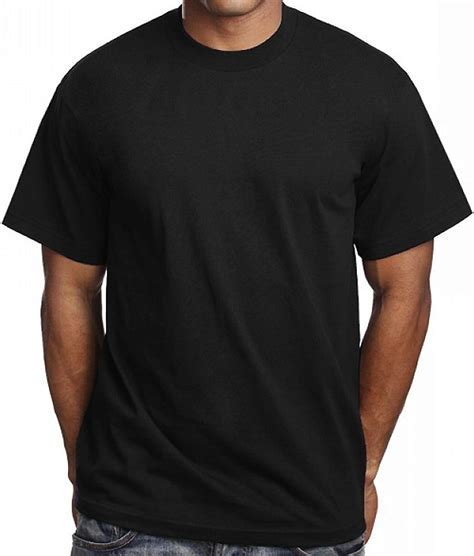 6 Pack Mens Plain Black T Shirts Pro 5 Athletic Blank Tees